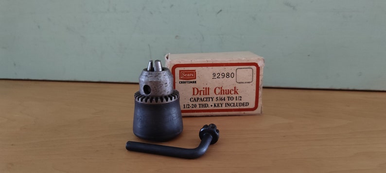 RIDGID Supreme Drill Chuck Head Model No. with Key .50 Capacity with .50 to 20 Thread image 1