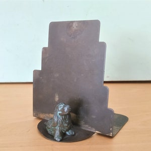 Art Deco Bronze Cocker Spaniel Bookend Old faithful Hunting Companion