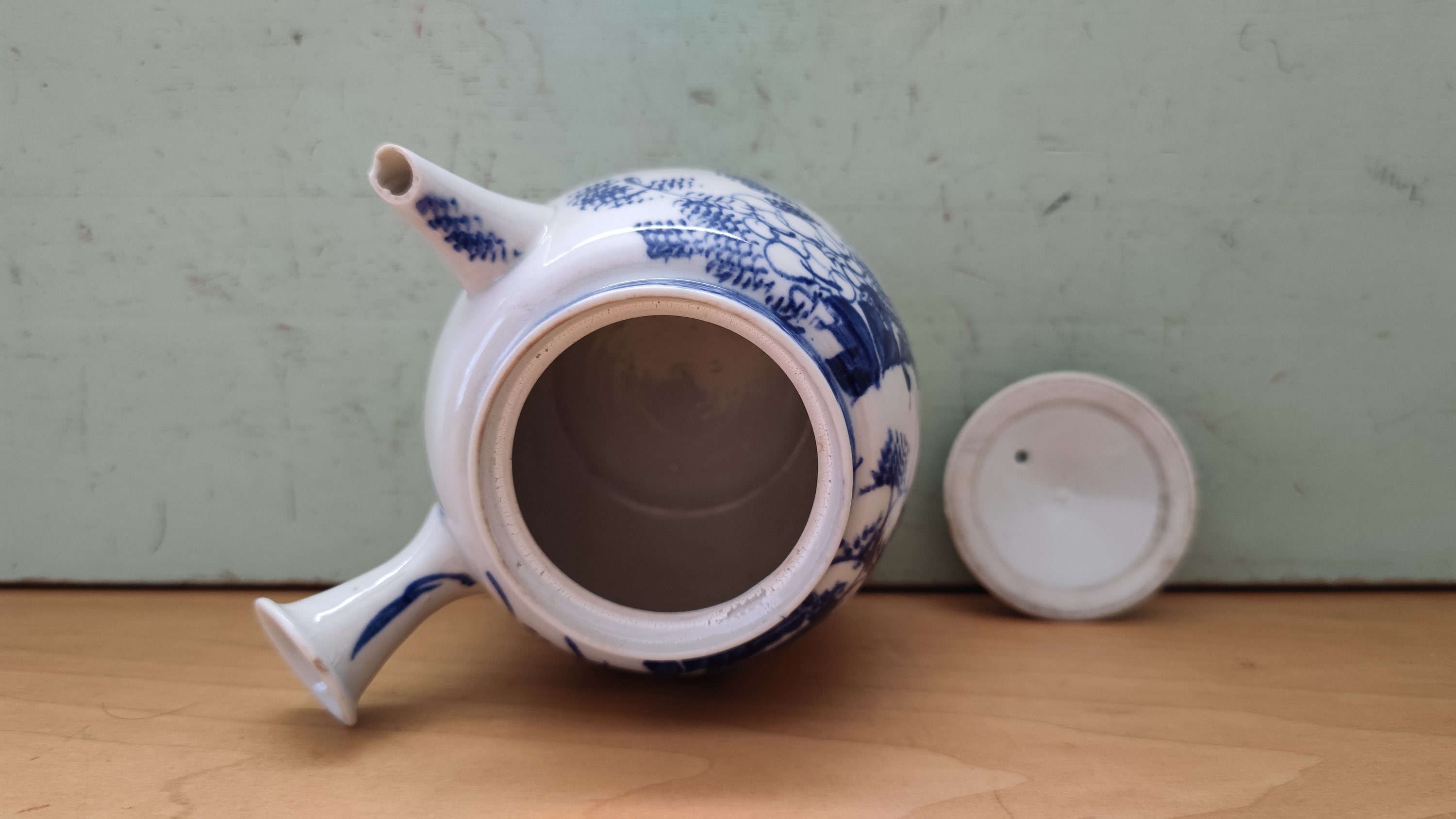 アンティーク 明治時代の日本磁器急須 青白 - Etsy 日本