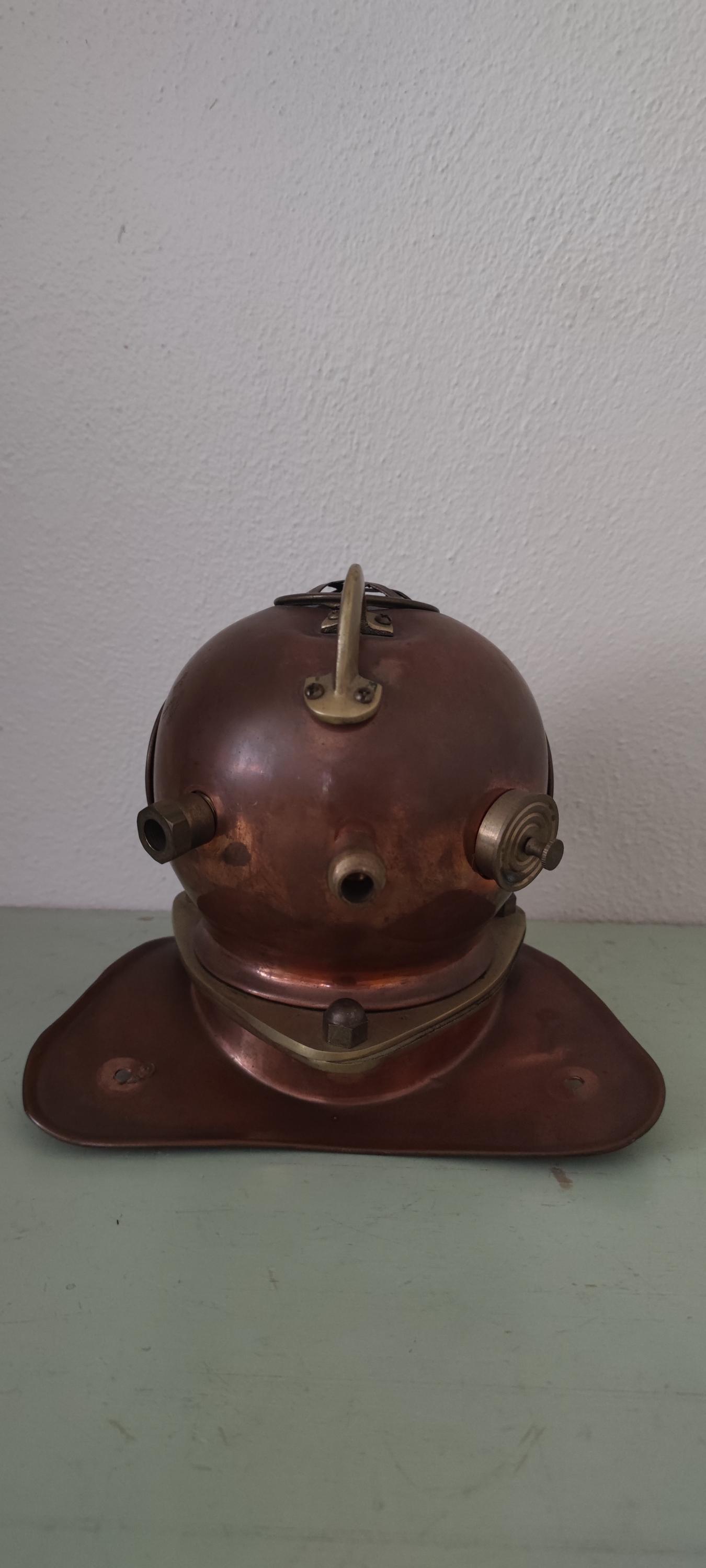 深海スキューバダイビングスーツヘルメットの銅と真鍮のレプリカ 6