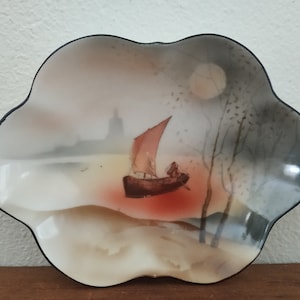 Prov Saxe ES Germany Porcelain Nautical Dish Schumann  Barveria