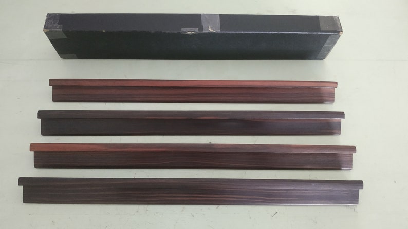 Vintage Mah Jong Pung Chow Game Tiles Rack from 1920’s. Dark Walnut. Mah Jongg image 2