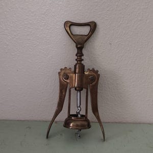 The Hammer Co Wine Merchant Italian Brass Wine Opener 1914-1964 Golden Jubilee Edition