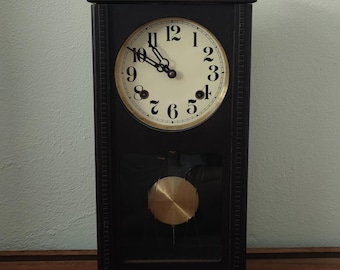 Antique Japanese Pendulum Wall Clock
