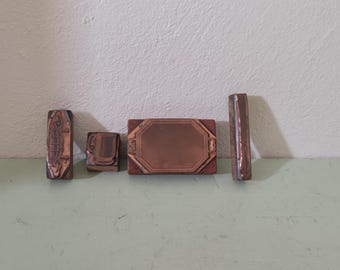 Copper Letterpress Dining and Serving Blocks