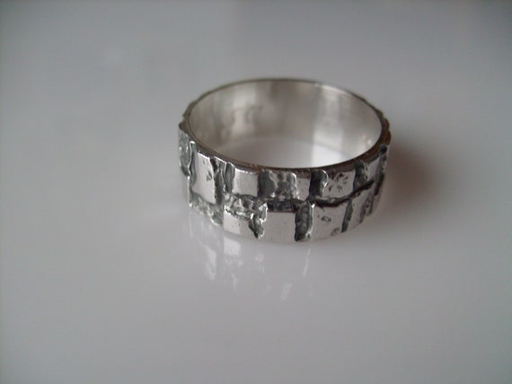Vintage Sterling Silver Finland Modernist Ring/ Fi
