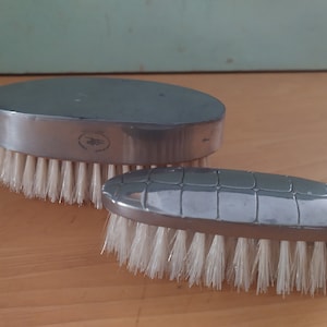 English Pewter Clothing Brushes Sheffield Wool Clothing Brushes