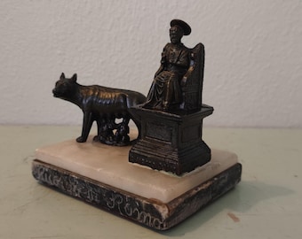 ローマの雌狼の像 ロムルス レムス 装飾置物 古代ローマ - Etsy 日本