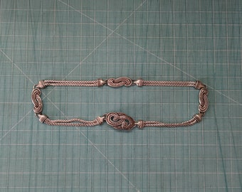 Brighton All Silver Filagree Accent Belt Size 29 Brighton Bali Hi