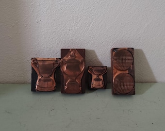 Copper Letterpress Trophy Printing Blocks