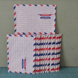 Per Luftpost – Correro Aereo – Par Avon Vintage Federgewicht-Umschläge, 48er-Set