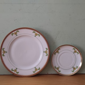 M&Z Moritz Zdekauer Wien Austria Factory Art Nouveau Plates Celandine Poppy Yellow Poppy