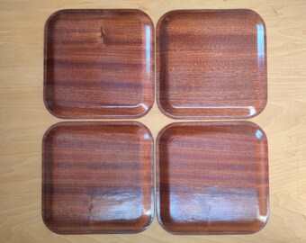 宅配便配送 Finland of Backman Teak 1950's Airlines for Trays Serving テーブル用品