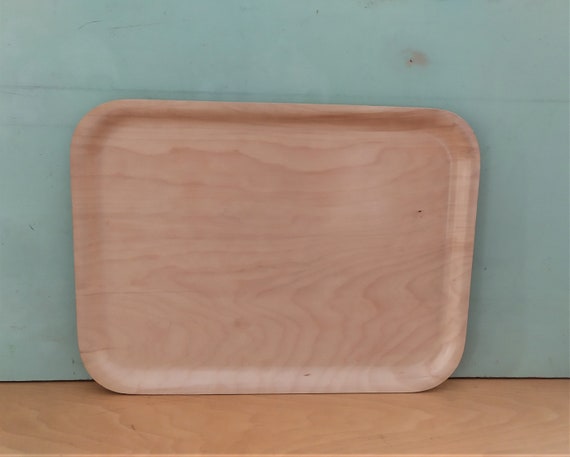 Backman of Finland Large Teak Laminate Wood Veneer Trays Odd Set