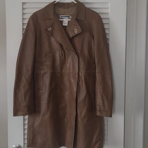Jil Sander Leather Coat - Etsy