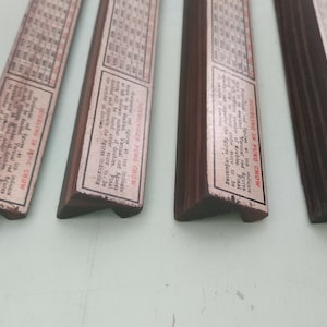 Vintage Mah Jong Pung Chow Game Tiles Rack from 1920’s. Dark Walnut. Mah Jongg image 9