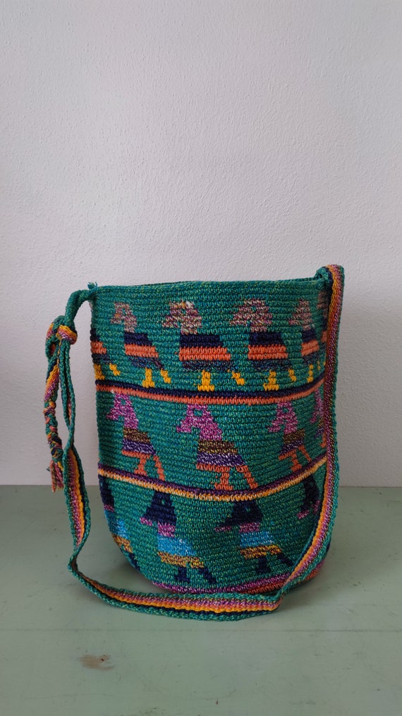 Colombian Wayuu Hand Crochet Market Bag Arhuaca Mo