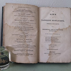 Life of Napoleon Bonaparte Sir Walter Scott 1827 Vol III Carey, Lea & Carey Philadelphia