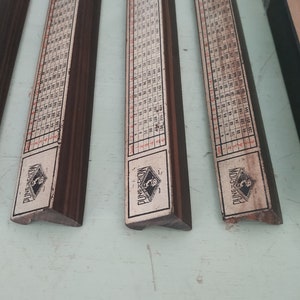Vintage Mah Jong Pung Chow Game Tiles Rack from 1920’s. Dark Walnut. Mah Jongg image 5