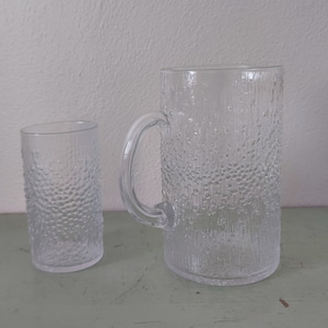 Hopla Tapio Wirkkala Glass Jug and 12oz Glass
