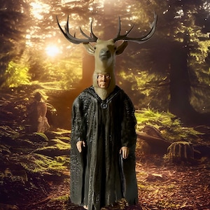 Figurine Herne le chasseur - Robin des bois de Sherwood, poupée artistique John Abineri