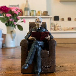 M. R. James - Sitting Reading - Model Art (Action!) Figure - 10cm High Collectible Haunted Story Author MR James. Ghost Story For Christmas