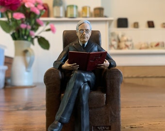 M. R. James - Sitting Reading - Model Art (Action!) Figure - 10cm High Collectible Haunted Story Author MR James. Ghost Story For Christmas