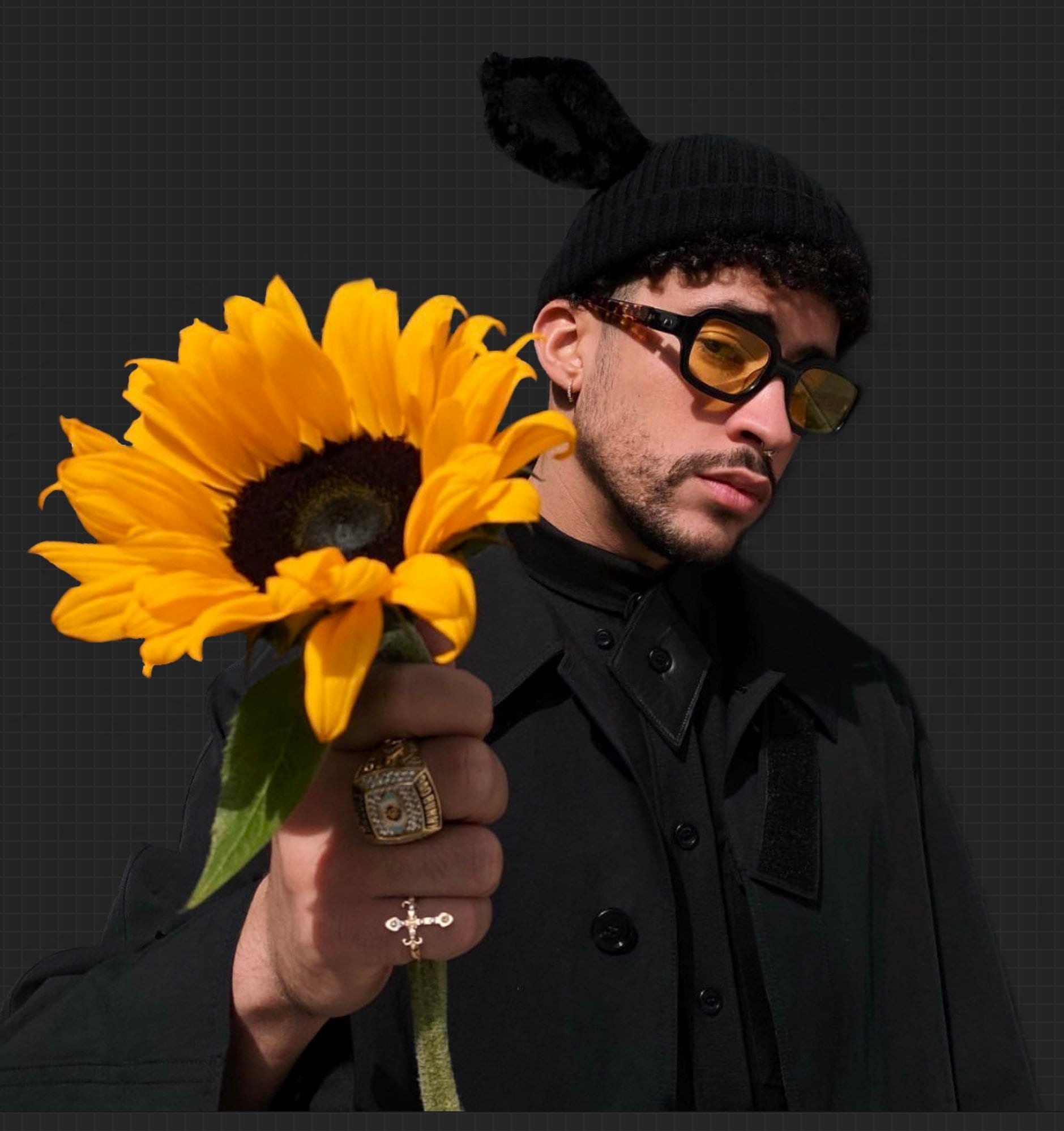Bad Bunny Sunflower Png - Etsy Canada