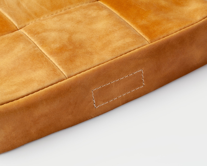 Leather Bench Seat Cushion Floor Pillow 2/4'' Etsy