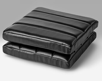 【IONSEOUL】Modi Snap Leather Padding 4FM108 Classic Leather Channeled Cushion. Non Slip Bottom. 2-4