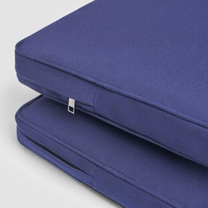 Sunbrella Outdoor Seat and Back Cushions, Patio Furniture Cushions, Cushions for yard, Garden. 3&quot; (7-8 cm) thick with inserts.