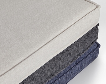 Mattress covers, 3 side zipper. Thickness 1-10". (1-25 cm). New modern covers. Hight durability fabrics. Custom cushion cover.