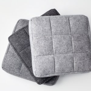 Felt cushions for benches, window sills and outdoor. Custom size is possible.