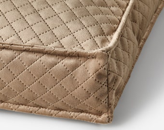 Quilted velour Cushion Covers.  Window sill  bench cushions. 1-6" thickness