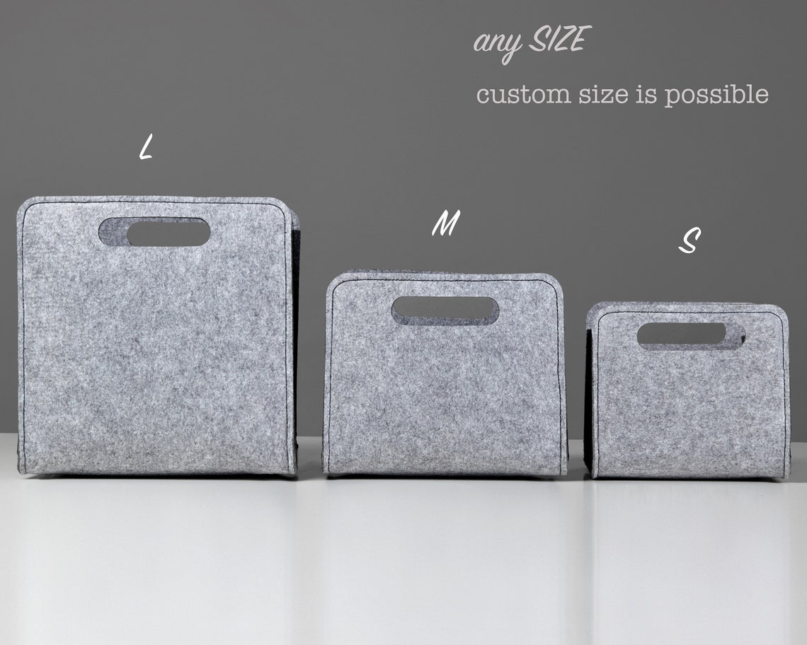 Custom size storage basket. Personalized storage. Etsy