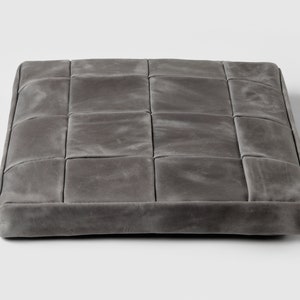 Meditation leather cushion. Custom size bench pillow. imagem 5