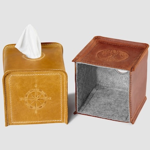 Tissue box for dining table, Leather personalized tissue box, square tissue box cover, decorative tissue box cover rectangular