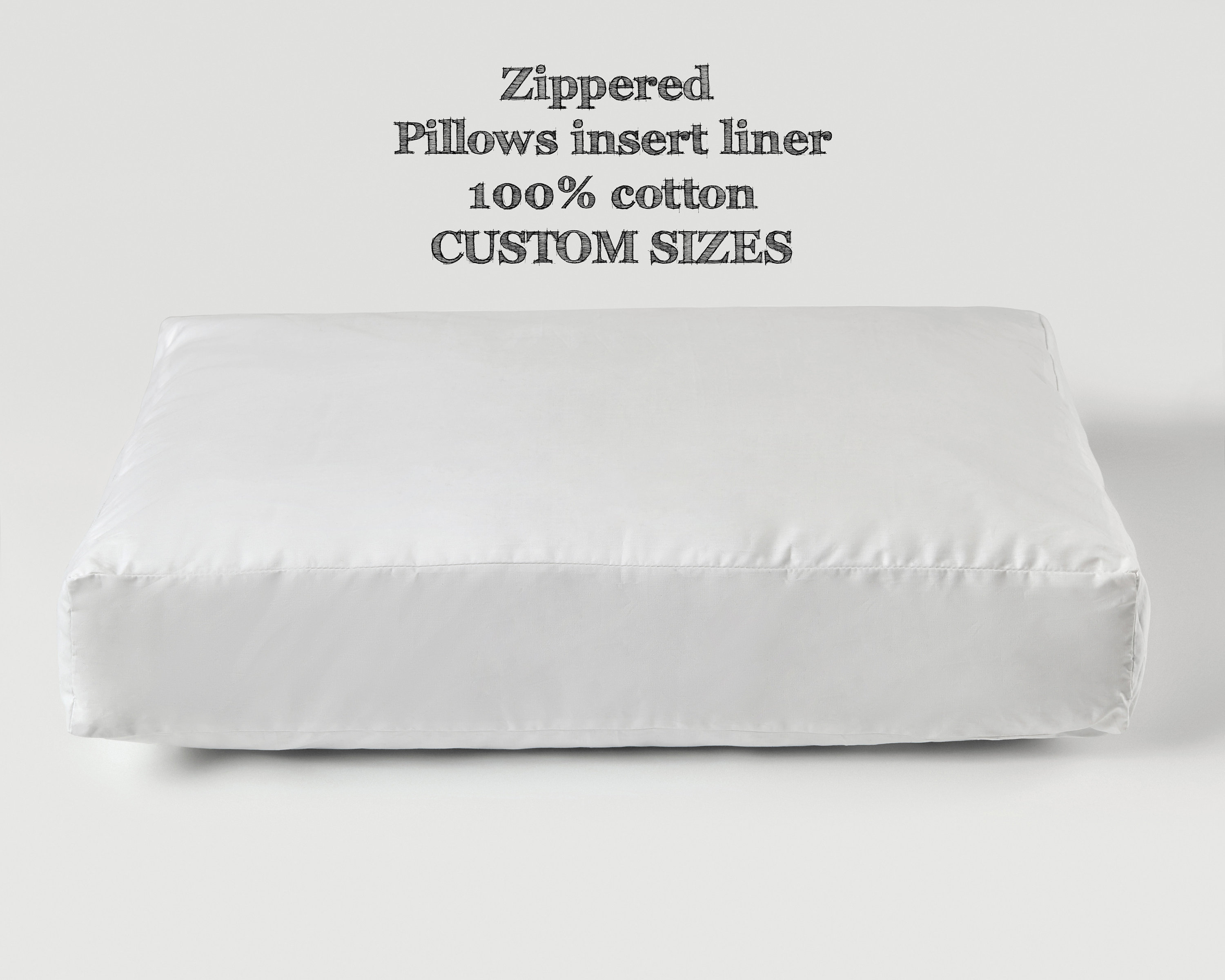 Pillow Insert Linercotton Pillow Inner Case Without Fillingzippered