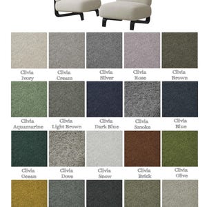 Double piping edge cushions 3 inch (7,5 cm) thick. Multi-color piping. Custom size bespoke cushion. image 18