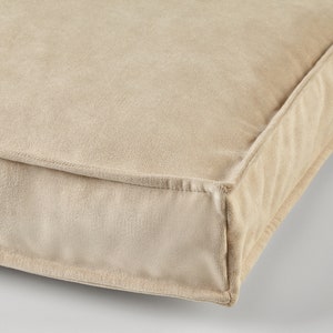 屋外および屋内の家具用のシェニール生地カバー。ジッパー付きクッションカバー。厚さ 1 ～ 4 インチ。
