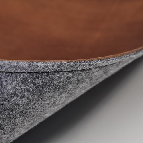 Rich Brown Italian Leather Desk Mat Blotter Leather Mouse Etsy