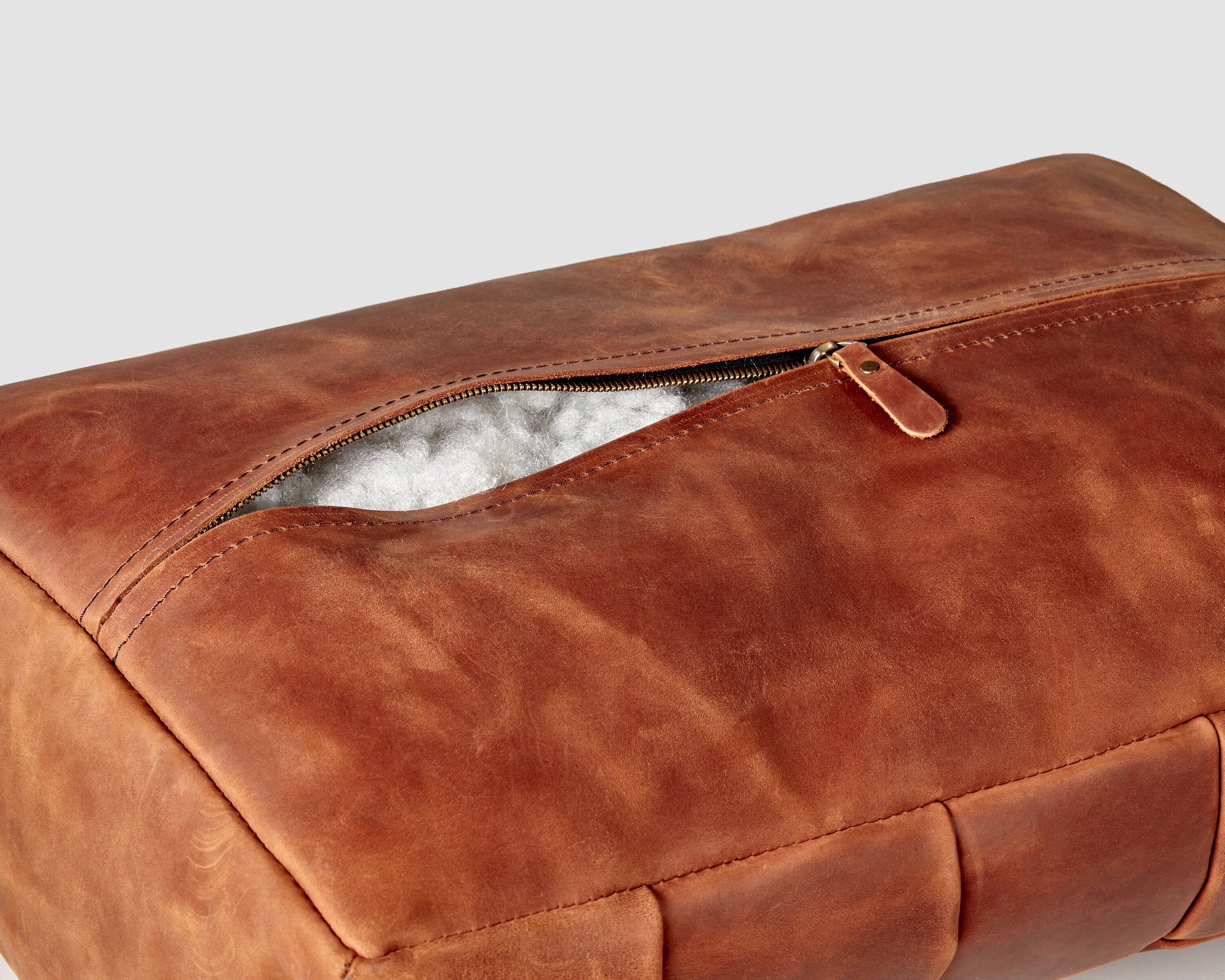 Ergonomic Footrest Leather Accessory to Any Desk. Under Desk Foot Rest for Improved Posture, and Orthopedic Relief