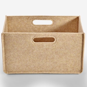 Premium felt storage box. Modern household storage. Custom size cubbies