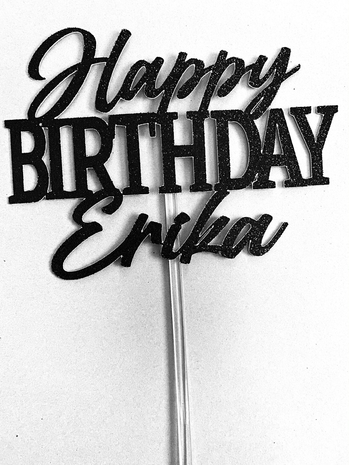 Personalized Happy Birthday Cake Topper Custom Birthday Cake Etsy