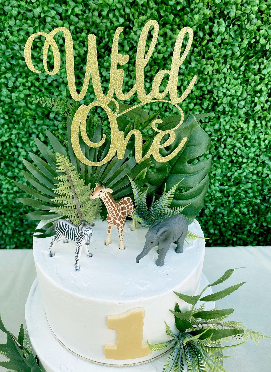 Wild One Cake Topper Glitter 1st Birthday. Smash Cake - Etsy Canada