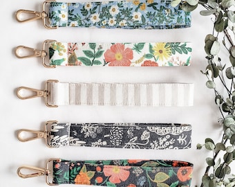Rifle Paper Company Keychain Wristlet | Pretty Key Chain Accessory | Mother's Day Gift | Floral Cottagecore Fabric