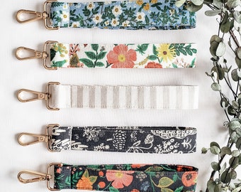 Rifle Paper Company Keychain Wristlet | Pretty Key Chain Accessory | Mother's Day Gift | Floral Cottagecore Fabric