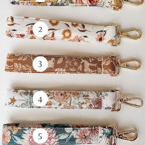 Autumn Woodland Keychain Wristlet Pretty Key Fob Accessory Mother's Day Gift Vintage Vibes Accessory image 2