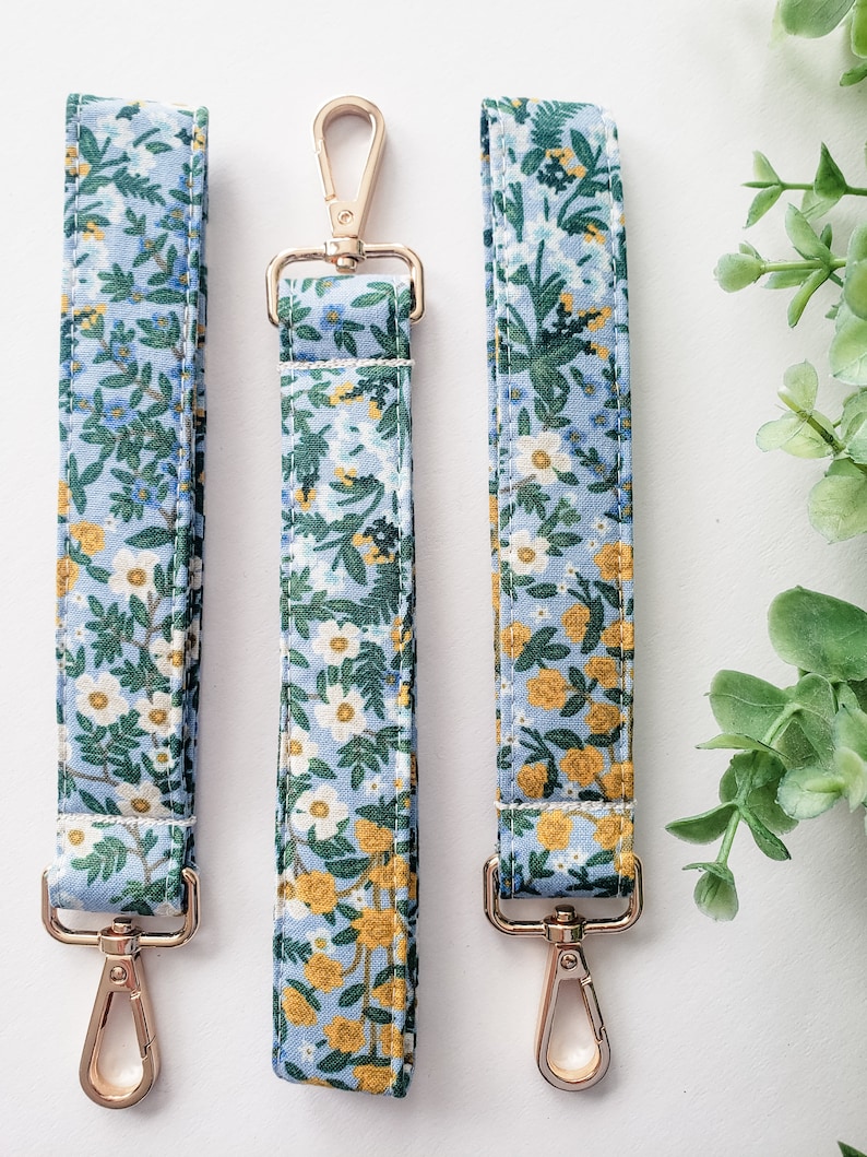 Rifle Paper Company Keychain Wristlet Pretty Key Chain Accessory Mother's Day Gift Floral Cottagecore Fabric 1