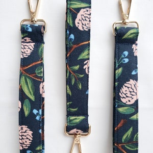Rifle Paper Company Floral Keychain Wristlet Pretty Key Fob Accessory Mother's Day Gift Bon Voyage Fabric 2